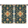 thumbnail image 1 of Blackout Kids Curtains,Pioneer Flower Childrens Insulated Curtains Set Of 2,Bedroom Essentials,Toddler Room Decor 42x63in(106x160cm), 1 of 4