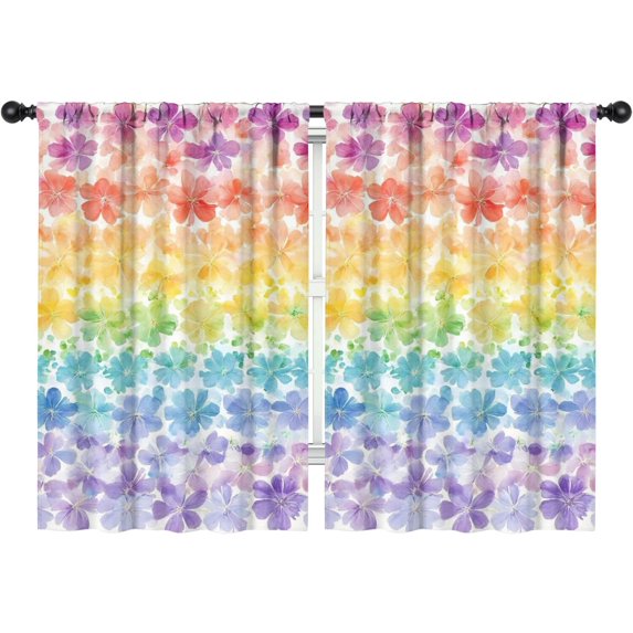 Blackout Kids Curtains,Pioneer Flower Childrens Insulated Curtains Set Of 2,Bedroom Essentials,Toddler Room Decor 42x63in(106x160cm)