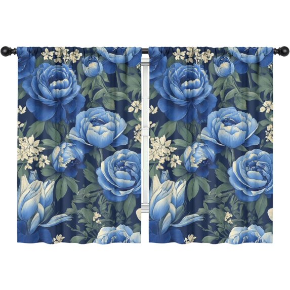 Blackout Kids Curtains,Pioneer Flower Childrens Insulated Curtains Set Of 2,Bedroom Essentials,Toddler Room Decor 42x63in(106x160cm)