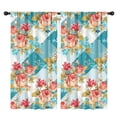 thumbnail image 1 of Blackout Kids Curtains,Pioneer Flower Childrens Insulated Curtains Set Of 2,Bedroom Essentials,Toddler Room Decor 42x84in(106x213cm), 1 of 4