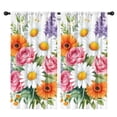 thumbnail image 1 of Blackout Kids Curtains,Pioneer Flower Childrens Insulated Curtains Set Of 2,Bedroom Essentials,Toddler Room Decor 42x84in(106x213cm), 1 of 4