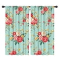 thumbnail image 1 of Blackout Kids Curtains,Pioneer Flower Childrens Insulated Curtains Set Of 2,Bedroom Essentials,Toddler Room Decor 42x84in(106x213cm), 1 of 4