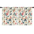thumbnail image 1 of Blackout Kids Curtains,Pioneer Flower Childrens Insulated Curtains Set Of 2,Bedroom Essentials,Toddler Room Decor 52x63in(132x160cm), 1 of 4