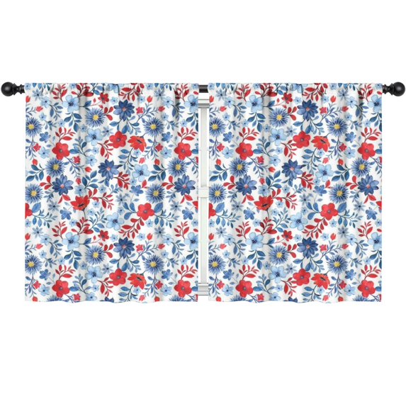 Blackout Kids Curtains,Pioneer Flower Childrens Insulated Curtains Set Of 2,Bedroom Essentials,Toddler Room Decor 52x63in(132x160cm)