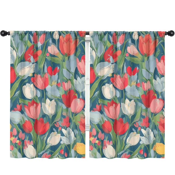 Blackout Kids Curtains,Pioneer Flower Childrens Insulated Curtains Set Of 2,Bedroom Essentials,Toddler Room Decor 52x84in(132x213cm)