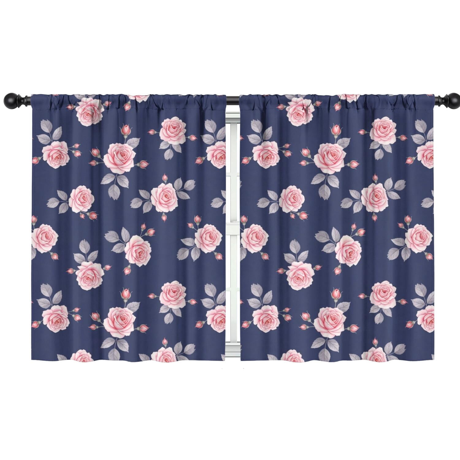 Blackout Kids Curtains,Pioneer Flower Floral Print Pattern Children's ...