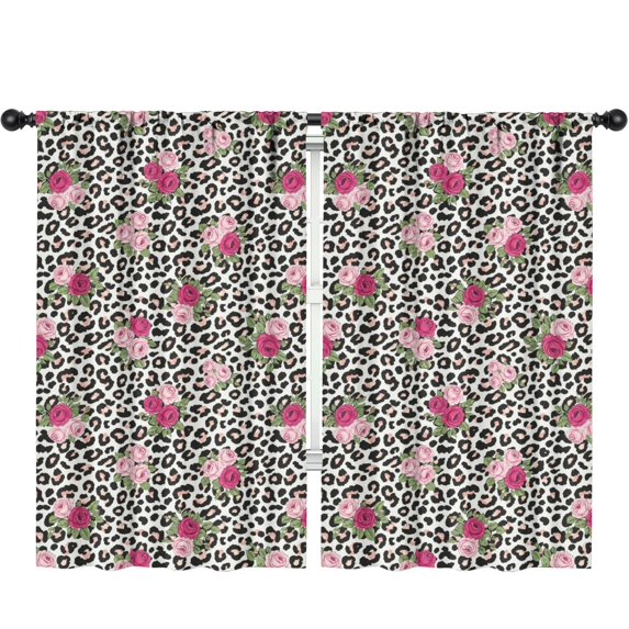 Blackout Kids Curtains,Pioneer Flower Floral Print Pattern Children's Insulated Curtains Set Of 2,Bedroom Essentials,Toddler Room Decor 52"x84"