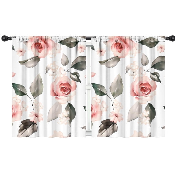 Blackout Kids Curtains,Pioneer Flower Floral Print Pattern Childrens Insulated Curtains Set Of 2,Bedroom Essentials,Toddler Room Decor 42"x54"