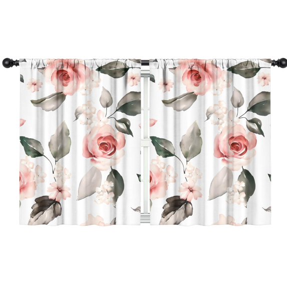 Blackout Kids Curtains,Pioneer Flower Floral Print Pattern Childrens Insulated Curtains Set Of 2,Bedroom Essentials,Toddler Room Decor 42"x54"