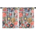 thumbnail image 1 of Blackout Kids Curtains,Pioneer Flower Floral Print Pattern Childrens Insulated Curtains Set Of 2,Bedroom Essentials,Toddler Room Decor 42"x54", 1 of 5