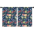 thumbnail image 1 of Blackout Kids Curtains,Pioneer Flower Floral Print Pattern Childrens Insulated Curtains Set Of 2,Bedroom Essentials,Toddler Room Decor 42"x54", 1 of 5