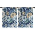 thumbnail image 1 of Blackout Kids Curtains,Pioneer Flower Floral Print Pattern Childrens Insulated Curtains Set Of 2,Bedroom Essentials,Toddler Room Decor 42"x54", 1 of 5