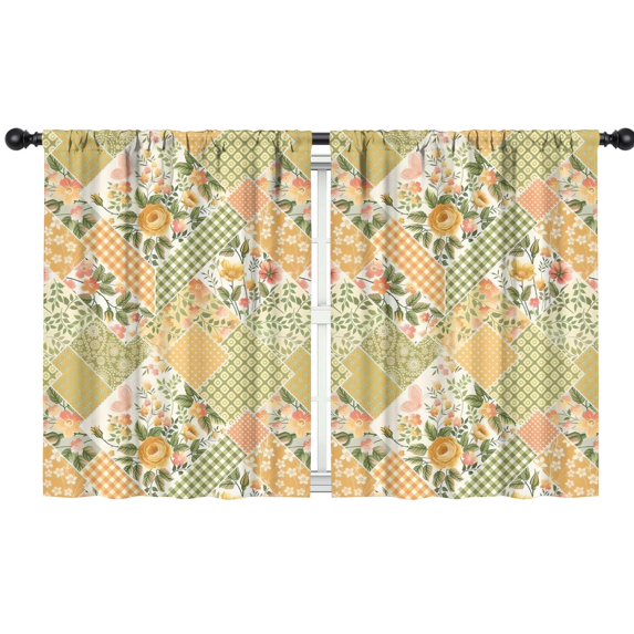 Blackout Kids Curtains,Pioneer Flower Floral Print Pattern Childrens Insulated Curtains Set Of 2,Bedroom Essentials,Toddler Room Decor 42"x54"