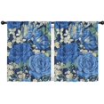 thumbnail image 1 of Blackout Kids Curtains,Pioneer Flower Floral Print Pattern Childrens Insulated Curtains Set Of 2,Bedroom Essentials,Toddler Room Decor 42"x54", 1 of 5