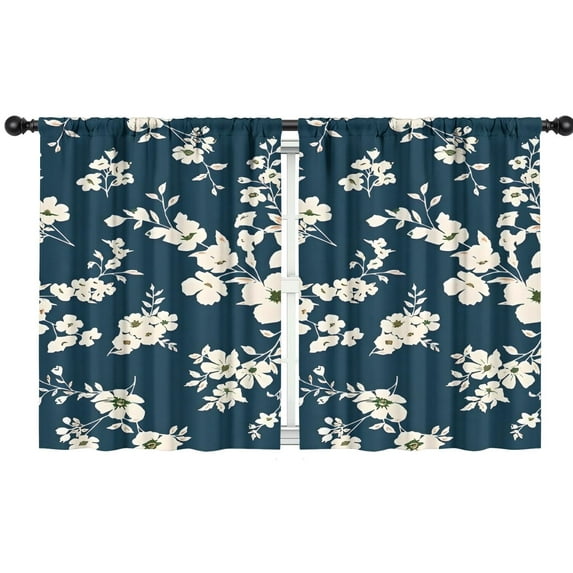 Blackout Kids Curtains,Pioneer Flower Floral Print Pattern Childrens Insulated Curtains Set Of 2,Bedroom Essentials,Toddler Room Decor 42"x54"