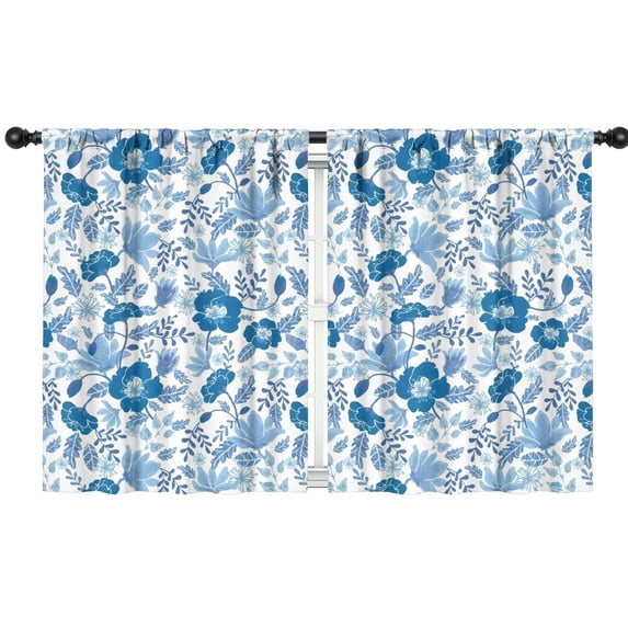 Blackout Kids Curtains,Pioneer Flower Floral Print Pattern Childrens Insulated Curtains Set Of 2,Bedroom Essentials,Toddler Room Decor 42"x54"