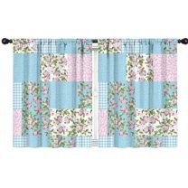 Blackout Kids Curtains,Pioneer Flower Floral Print Pattern Childrens Insulated Curtains Set Of 2,Bedroom Essentials,Toddler Room Decor 42"x54"