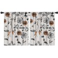 thumbnail image 1 of Blackout Kids Curtains,Pioneer Flower Floral Print Pattern Childrens Insulated Curtains Set Of 2,Bedroom Essentials,Toddler Room Decor 42"x54", 1 of 5