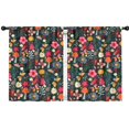 thumbnail image 1 of Blackout Kids Curtains,Pioneer Flower Floral Print Pattern Childrens Insulated Curtains Set Of 2,Bedroom Essentials,Toddler Room Decor 42"x54", 1 of 5
