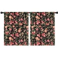 thumbnail image 1 of Blackout Kids Curtains,Pioneer Flower Floral Print Pattern Childrens Insulated Curtains Set Of 2,Bedroom Essentials,Toddler Room Decor 42"x54", 1 of 5