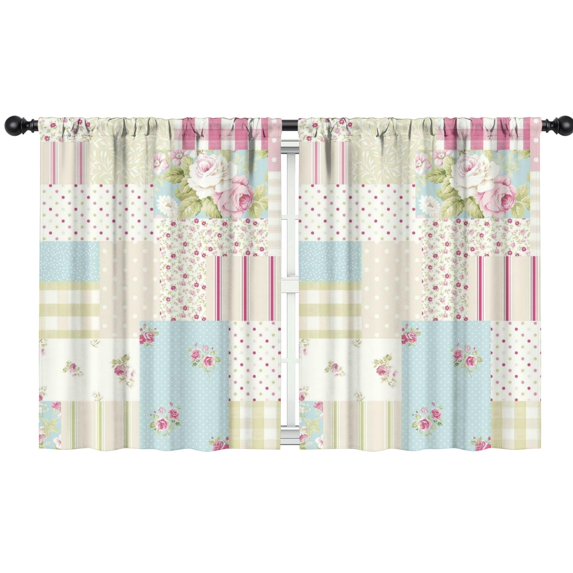 Blackout Kids Curtains,Pioneer Flower Floral Print Pattern Childrens Insulated Curtains Set Of 2,Bedroom Essentials,Toddler Room Decor 42"x54"