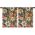 thumbnail image 1 of Blackout Kids Curtains,Pioneer Flower Floral Print Pattern Childrens Insulated Curtains Set Of 2,Bedroom Essentials,Toddler Room Decor 42"x54", 1 of 5