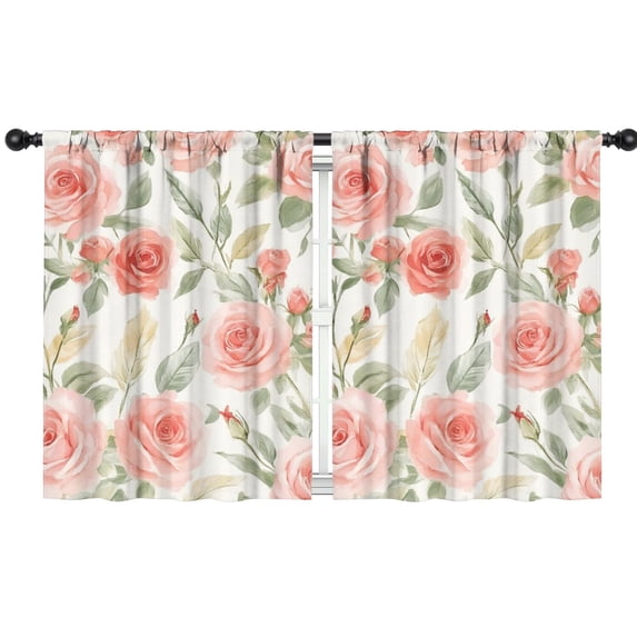 Blackout Kids Curtains,Pioneer Flower Floral Print Pattern Childrens Insulated Curtains Set Of 2,Bedroom Essentials,Toddler Room Decor 42"x54"