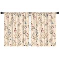 thumbnail image 1 of Blackout Kids Curtains,Pioneer Flower Floral Print Pattern Childrens Insulated Curtains Set Of 2,Bedroom Essentials,Toddler Room Decor 42"x54", 1 of 5