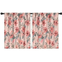 Blackout Kids Curtains,Pioneer Flower Floral Print Pattern Childrens Insulated Curtains Set Of 2,Bedroom Essentials,Toddler Room Decor 42"x54"