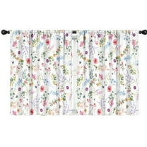 Blackout Kids Curtains,Pioneer Flower Floral Print Pattern Childrens Insulated Curtains Set Of 2,Bedroom Essentials,Toddler Room Decor 42"x54"