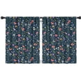 thumbnail image 1 of Blackout Kids Curtains,Pioneer Flower Floral Print Pattern Childrens Insulated Curtains Set Of 2,Bedroom Essentials,Toddler Room Decor 42"x54", 1 of 5