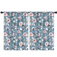 thumbnail image 1 of Blackout Kids Curtains,Pioneer Flower Floral Print Pattern Childrens Insulated Curtains Set Of 2,Bedroom Essentials,Toddler Room Decor 42"x63", 1 of 5