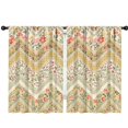 thumbnail image 1 of Blackout Kids Curtains,Pioneer Flower Floral Print Pattern Childrens Insulated Curtains Set Of 2,Bedroom Essentials,Toddler Room Decor 42"x63", 1 of 5