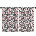 thumbnail image 1 of Blackout Kids Curtains,Pioneer Flower Floral Print Pattern Childrens Insulated Curtains Set Of 2,Bedroom Essentials,Toddler Room Decor 42"x63", 1 of 5