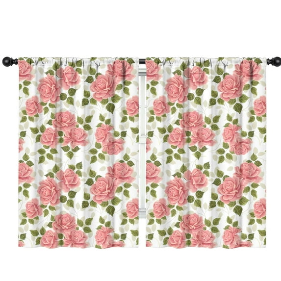 Blackout Kids Curtains,Pioneer Flower Floral Print Pattern Childrens Insulated Curtains Set Of 2,Bedroom Essentials,Toddler Room Decor 42"x63"