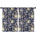 thumbnail image 1 of Blackout Kids Curtains,Pioneer Flower Floral Print Pattern Childrens Insulated Curtains Set Of 2,Bedroom Essentials,Toddler Room Decor 42"x63", 1 of 5