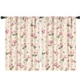 thumbnail image 1 of Blackout Kids Curtains,Pioneer Flower Floral Print Pattern Childrens Insulated Curtains Set Of 2,Bedroom Essentials,Toddler Room Decor 42"x63", 1 of 5