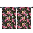 thumbnail image 1 of Blackout Kids Curtains,Pioneer Flower Floral Print Pattern Childrens Insulated Curtains Set Of 2,Bedroom Essentials,Toddler Room Decor 42"x63", 1 of 5