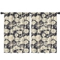 thumbnail image 1 of Blackout Kids Curtains,Pioneer Flower Floral Print Pattern Childrens Insulated Curtains Set Of 2,Bedroom Essentials,Toddler Room Decor 42"x63", 1 of 5