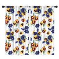thumbnail image 1 of Blackout Kids Curtains,Pioneer Flower Floral Print Pattern Childrens Insulated Curtains Set Of 2,Bedroom Essentials,Toddler Room Decor 42"x84", 1 of 5