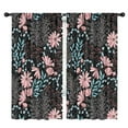 thumbnail image 1 of Blackout Kids Curtains,Pioneer Flower Floral Print Pattern Childrens Insulated Curtains Set Of 2,Bedroom Essentials,Toddler Room Decor 42"x84", 1 of 5