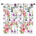 thumbnail image 1 of Blackout Kids Curtains,Pioneer Flower Floral Print Pattern Childrens Insulated Curtains Set Of 2,Bedroom Essentials,Toddler Room Decor 42"x84", 1 of 5