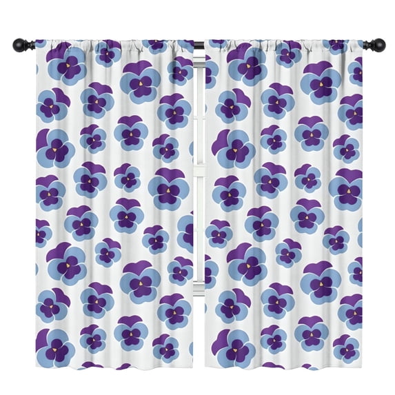 Blackout Kids Curtains,Pioneer Flower Floral Print Pattern Childrens Insulated Curtains Set Of 2,Bedroom Essentials,Toddler Room Decor 42"x84"