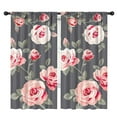 thumbnail image 1 of Blackout Kids Curtains,Pioneer Flower Floral Print Pattern Childrens Insulated Curtains Set Of 2,Bedroom Essentials,Toddler Room Decor 42"x84", 1 of 5