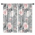thumbnail image 1 of Blackout Kids Curtains,Pioneer Flower Floral Print Pattern Childrens Insulated Curtains Set Of 2,Bedroom Essentials,Toddler Room Decor 42"x84", 1 of 5