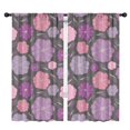 thumbnail image 1 of Blackout Kids Curtains,Pioneer Flower Floral Print Pattern Childrens Insulated Curtains Set Of 2,Bedroom Essentials,Toddler Room Decor 42"x84", 1 of 5