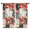 thumbnail image 1 of Blackout Kids Curtains,Pioneer Flower Floral Print Pattern Childrens Insulated Curtains Set Of 2,Bedroom Essentials,Toddler Room Decor 42"x84", 1 of 5