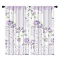 thumbnail image 1 of Blackout Kids Curtains,Pioneer Flower Floral Print Pattern Childrens Insulated Curtains Set Of 2,Bedroom Essentials,Toddler Room Decor 42"x84", 1 of 5