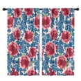 thumbnail image 1 of Blackout Kids Curtains,Pioneer Flower Floral Print Pattern Childrens Insulated Curtains Set Of 2,Bedroom Essentials,Toddler Room Decor 42"x84", 1 of 5