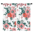 thumbnail image 1 of Blackout Kids Curtains,Pioneer Flower Floral Print Pattern Childrens Insulated Curtains Set Of 2,Bedroom Essentials,Toddler Room Decor 42"x84", 1 of 5